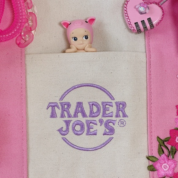 Trader Joe's Pink Pastel Mini Bag Custom - Picture 6 of 7
